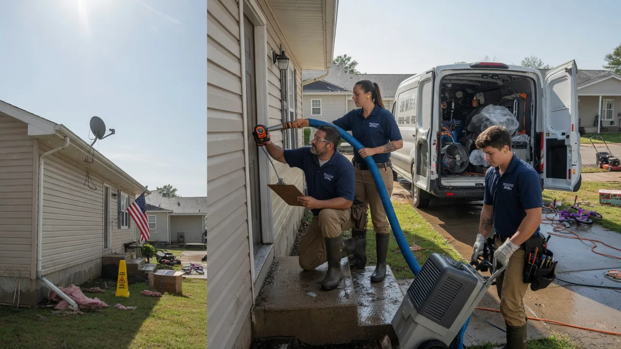 Ceiling Water Damage Restoration in Lizella, GA near me
